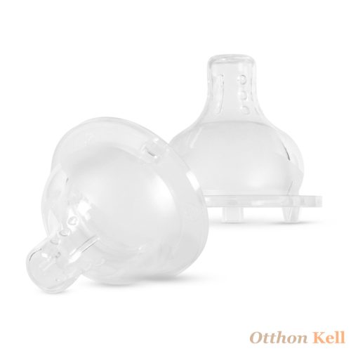 Baboo® prémium anti-colic 3 szelepes technológiájú szilikon cumifej (2 db), széles nyakú, közepes folyású, 3+ hónapos kortól