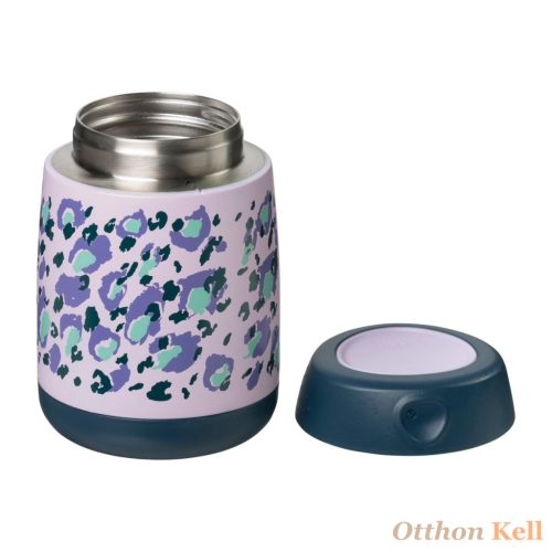 B.Box Hőtartó mini termosz 210 ml - lila nyomatos