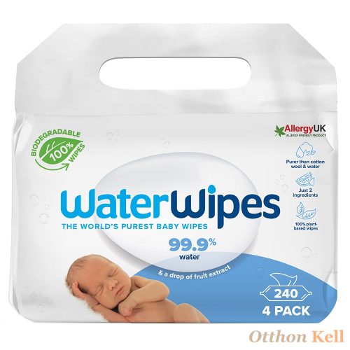 WaterWipes BIO Babatörlőkendő Value Pack - 240 db (4X60db)