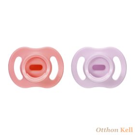 Tommee Tippee UltraLight StayPut ultrakönnyű cumi, szilikon, 0-6 hónap, BPA mentes, pink-korall 2 db   Tommee Tippee UltraLight StayPut ultrakönnyű cumi, szilikon, 0-6 hónap, BPA mentes, pink-korall 2 db