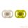 Tommee Tippee UltraLight StayPut ultrakönnyű cumi, szilikon, 6-18 hónap, BPA mentes, bézs-zöld 2 db