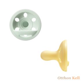   Tommee Tippee  Breastlike anyamell formájú szilikon cumi 0-6 hó, BPA-mentes, almazöld-banánsárga, 2 db