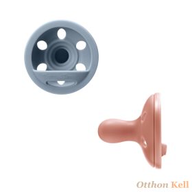   Tommee Tippee Breastlike anyamell formájú szilikon cumi 6-18 hó, BPA-mentes, tengerkék-barackrózsaszín, 2 db