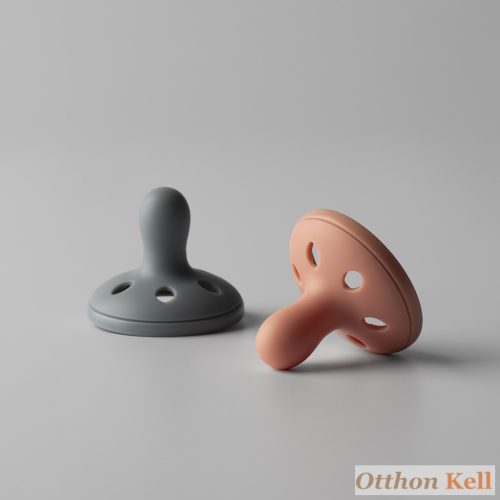 Tommee Tippee Breastlike anyamell formájú szilikon cumi 6-18 hó, BPA-mentes, tengerkék-barackrózsaszín, 2 db