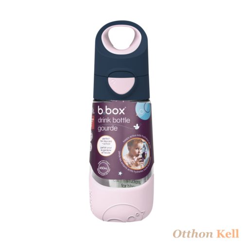 B.Box Szívószálas tritán kulacs 450 ml - indigo+rózsa