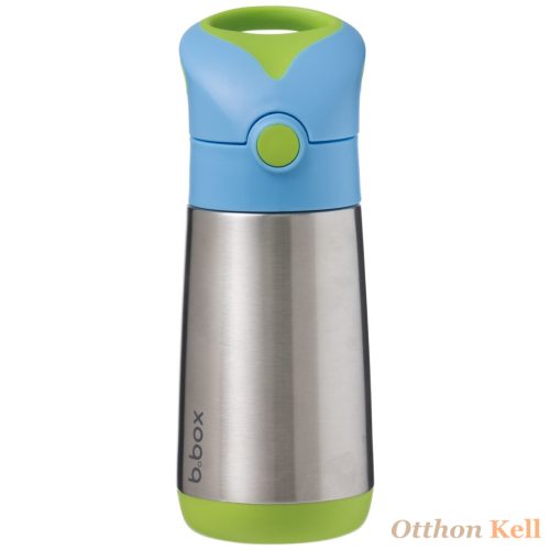 B.Box Hőtartó szívószálas fémkulacs 350 ml - kék+zöld