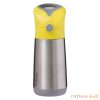 B.Box Hőtartó szívószálas fémkulacs 350 ml - sárga