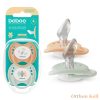 Baboo® Nyugtató ortodontikus szilikon cumi szett (2 db) tároló- és sterilizáló tokkal, Peachy Keen színben, újszülött kortól (0+ hónap)