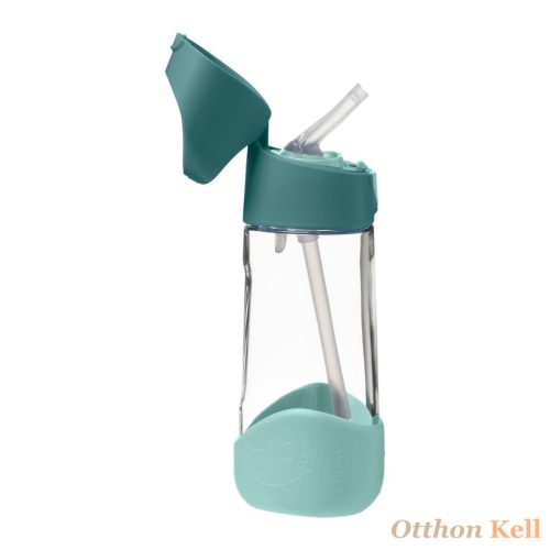 B.Box Szívószálas tritán kulacs 450 ml - smaragdzöld