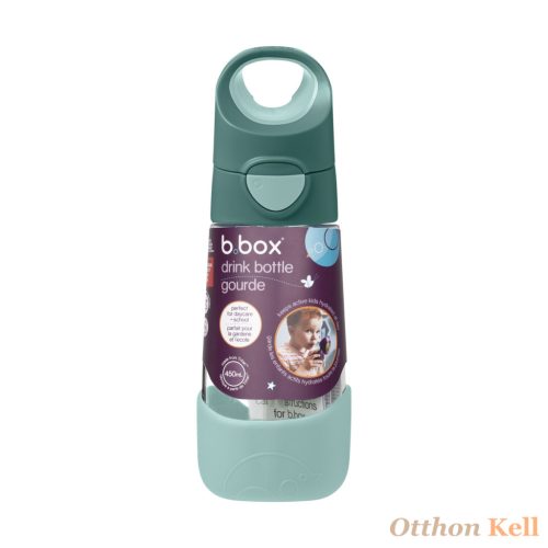 B.Box Szívószálas tritán kulacs 450 ml - smaragdzöld