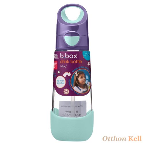 B.Box Szívószálas tritán kulacs 600 ml - lila