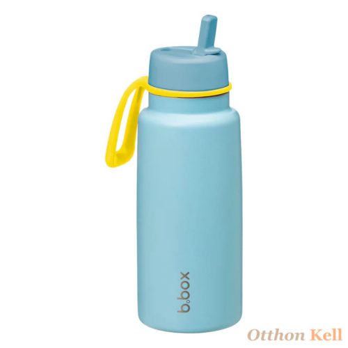 B.Box Hőtartó szívószálas fémkulacs 1 l - pool side