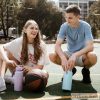 B.Box Hőtartó szívószálas fémkulacs 1 l - lilac love