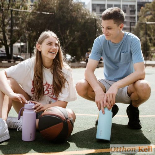 B.Box Hőtartó szívószálas fémkulacs 1 l - lilac love