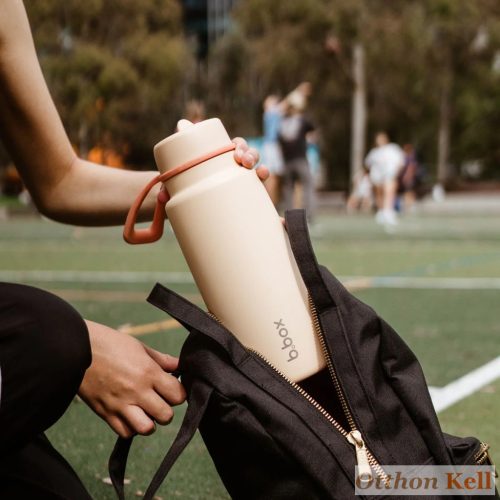 B.Box Hőtartó szívószálas fémkulacs 1 l - melon mist