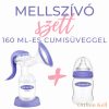 Lansinoh 2 fázisú kézi mellszívó + Lansinoh 160ml cumisüveg
