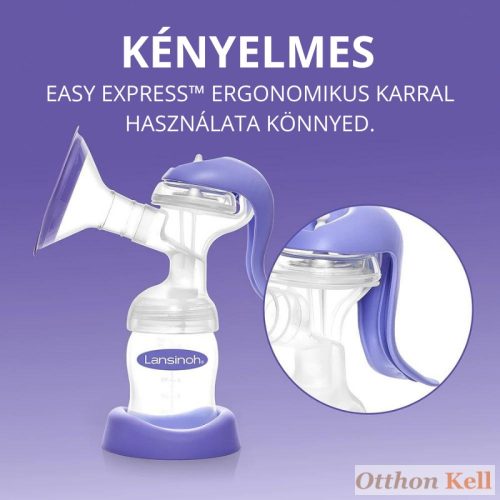 Lansinoh 2 fázisú kézi mellszívó + Lansinoh 160ml cumisüveg
