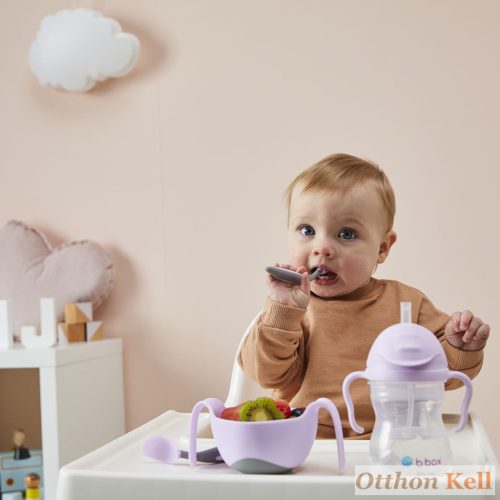 B.Box Súlyozott szívószálas itatópohár 240 ml - lila