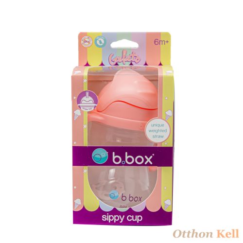 B.Box Súlyozott szívószálas itatópohár 240 ml - pasztel tutti-frutti