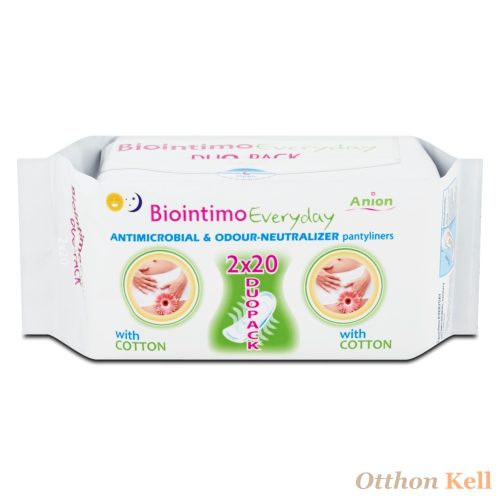 Biointimo Everyday - Anion tartalmú tisztasági betét - 2x20 db duopack