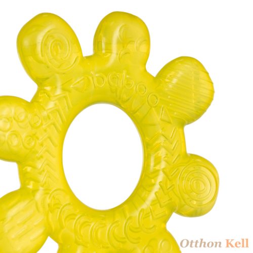 Baboo® vízzel töltött hűthető rágóka, Kerék, sárga, 4+ hónapos kortól