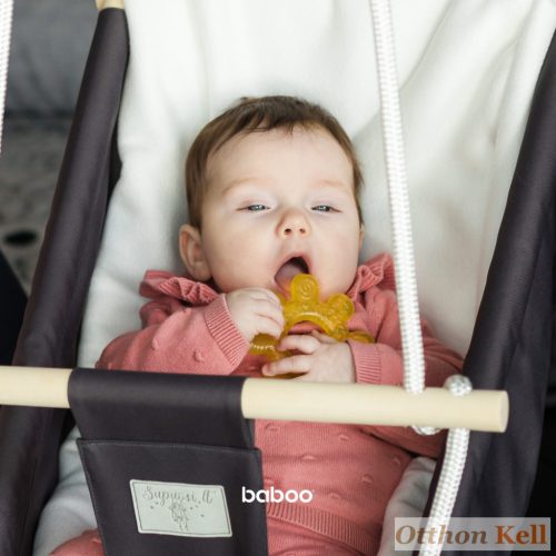 Baboo® vízzel töltött hűthető rágóka, Kerék, sárga, 4+ hónapos kortól