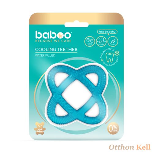 Baboo® vízzel töltött hűthető rágóka, Gömb, türkiz, 4+ hónapos kortól