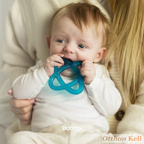 Baboo® vízzel töltött hűthető rágóka, Gömb, türkiz, 4+ hónapos kortól