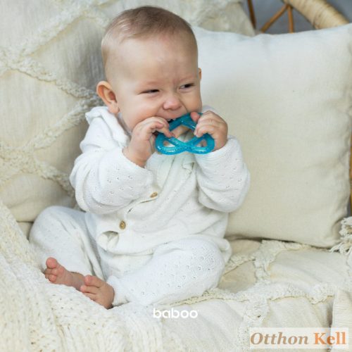 Baboo® vízzel töltött hűthető rágóka, Gömb, türkiz, 4+ hónapos kortól