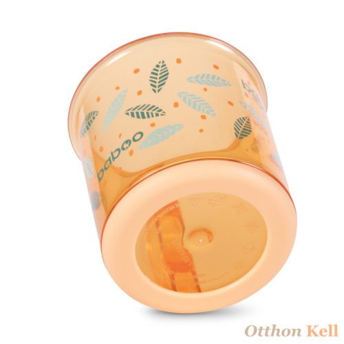  Baboo® Itatópohár csúszásmentes aljjal, Peachy Keen, narancssárga, 12 hónapos kortól