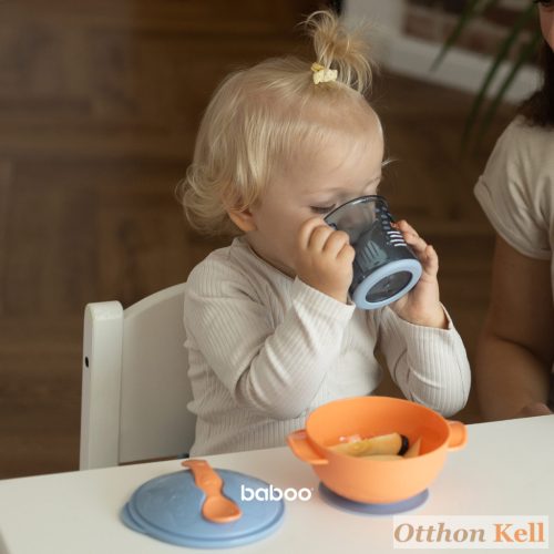  Baboo® Itatópohár csúszásmentes aljjal, Blue Haze, 12 hónapos kortól