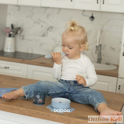  Baboo® Itatópohár csúszásmentes aljjal, Blue Haze, 12 hónapos kortól