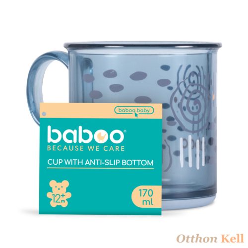  Baboo® Itatópohár csúszásmentes aljjal, Blue Haze, 12 hónapos kortól