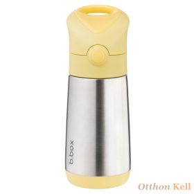   B.Box Hőtartó szívószálas fémkulacs 350 ml - citrom twist