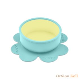    Baboo® tapadókorongos szilikon tányér, Lagoon Fiesta, menta, 6+ hónapos kortól