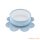  Baboo® tapadókorongos szilikon tányér, Blue Haze, kék, 6+ hónapos kortól
