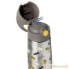 B.Box Hőtartó szívószálas fémkulacs 350 ml - Batman