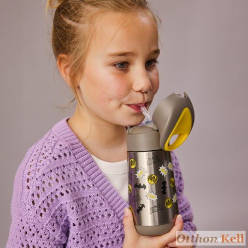 B.Box Hőtartó szívószálas fémkulacs 350 ml - Batman