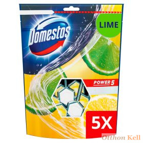 Domestos Power 5 WC frissítő blokk, 5 x 55 g, Lime