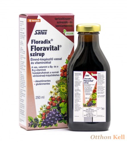 Salus Floradix Floravital szirup vassal és vitaminokkal 250 ml