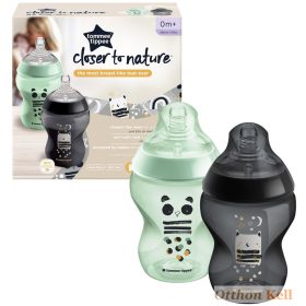 Tommee Tippee cumisüveg CTN duo 260 ml Ollie bagoly és Pip panda   Tommee Tippee cumisüveg CTN duo 260 ml Ollie bagoly és Pip panda