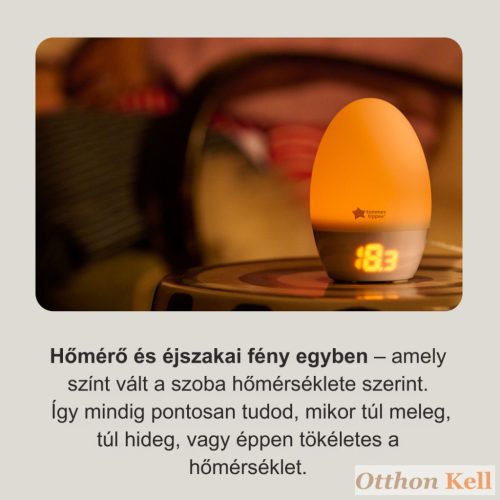 TOMMEE TIPPEE Groegg szobahőmérő és színváltó éjjeli fény