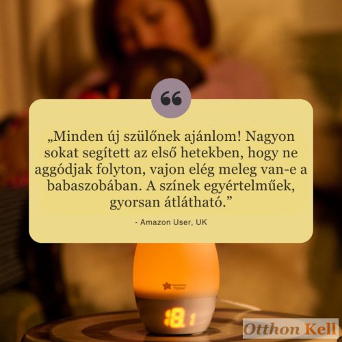 TOMMEE TIPPEE Groegg szobahőmérő és színváltó éjjeli fény