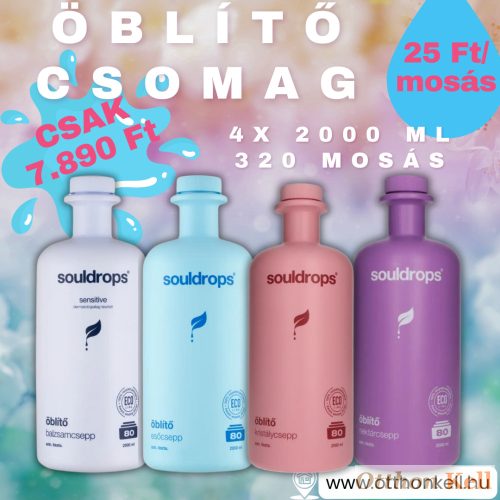 Souldrops öblítő csomag 4x2l - 320 mosás