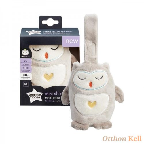 TOMMEE TIPPEE Mini Ollie Bagoly - zenélő világító plüss sírásérzékelővel