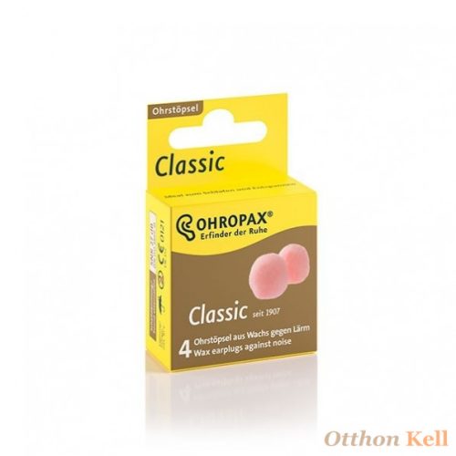 Ohropax Classic Füldugó lágy viaszból alváshoz és relaxáláshoz - 4db (2pár)