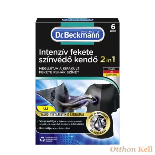 Dr. Beckmann - Intenzív fekete színvédő kendő 2in1 6 db