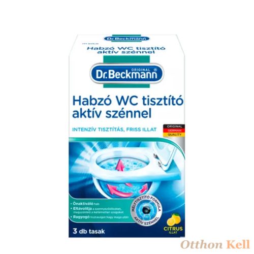 Dr. Beckmann - Habzó WC tisztító aktív szénnel 3 tasak