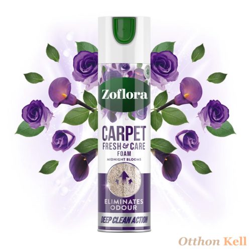 Zoflora Midnight Blooms Carpet Fresh & Care Foam kárpittisztító hab 600 ml