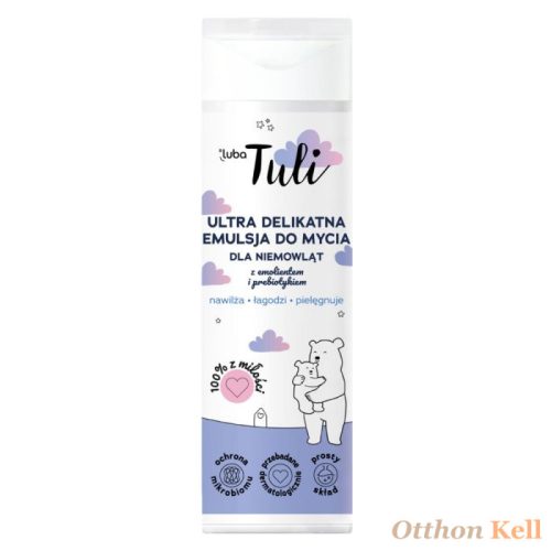 LUBA Tuli Ultragyengéd fürdető emulzió csecsemőknek bőrpuhítóval és prebiotikummal 250ml